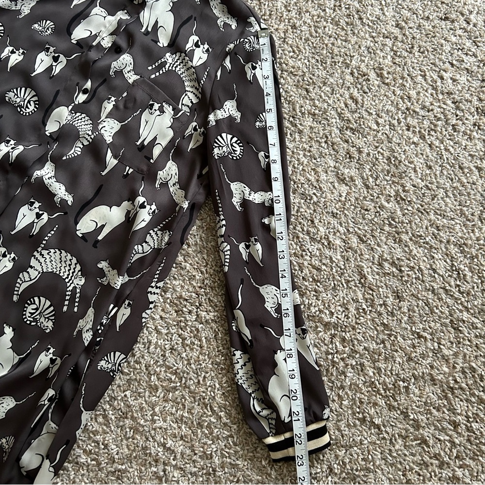 Zara Gray and White Animal Print Mini Dress - Picture 8 of 9
